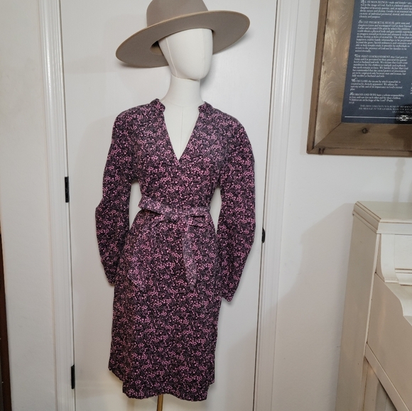 Boden Esmeralda Tie Waist Dress Enchanting Forest Spring Dress Size 12L - Picture 1 of 14